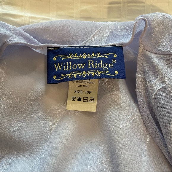 Women's Lavender Dress with Sheer Floral Overlay Jacket/2pcs Size 10P - Picture 10 of 10